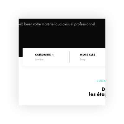 Étape 1 : recherche